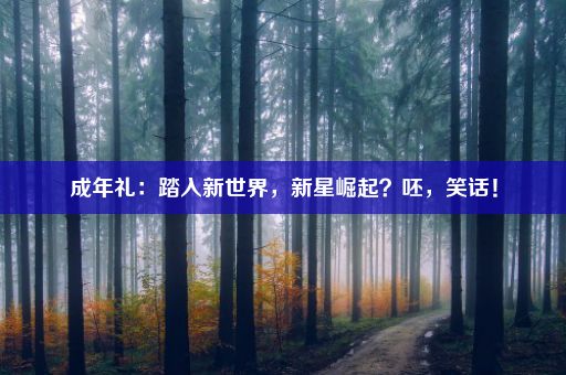 成年礼：踏入新世界，新星崛起？呸，笑话！