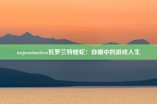 nagoonimation瓦罗兰特蝰蛇：自嘲中的游戏人生